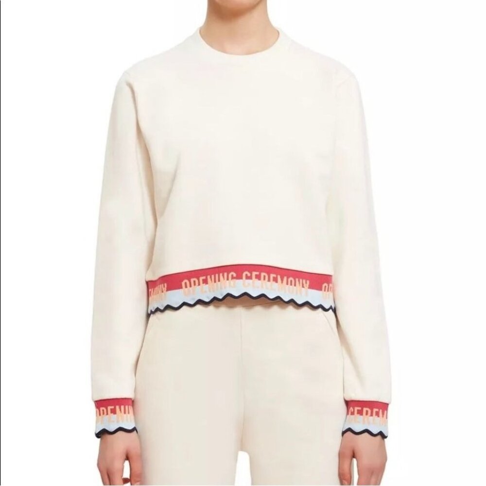 Opening Ceremony Cropped Sweatshirt, L